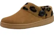 Clarks Men's Slippers Venetian Moccasin Slipper Cinnamon Leopard Size 8M 10M