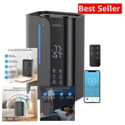 Large 5L Bedroom Humidifier with App Control - 50H Runtime, Effortless Refilling