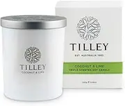 Tilley Classic White Coconut & Lime Soy Candle, 240 g/45 Hour
