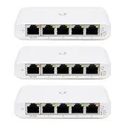 3PK Ubiquiti UniFi USW Flex Mini 5 Port Gigabit Managed Switch w/ PoE Input