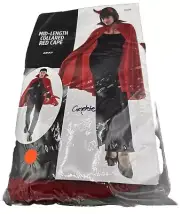 Red Cape HALLOWEEN SUPERHERO, DEVIL, VAMPIRE, KING, COSPLAY COSTUME PARTY Adult
