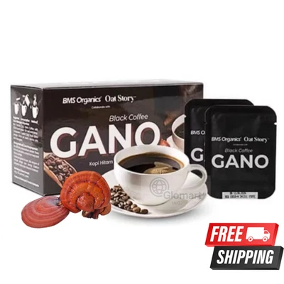 2 boxes Organics Rich Gano Black Coffee Premium Mushroom Reishi Ganoderma 60s