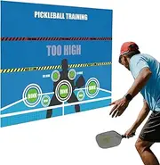 Pickleball Wall Trainer, Pickleball Dink Pad, Training Poster with Practice Pad for Rebounder Dink Pads | Training Aid to Improve Your Pickleball Game