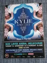 KYLIE - KYLIE MINOGUE - 2011 APHRODITE Australia Tour - Laminated Tour Poster