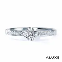 在飛比找PChome24h購物優惠-A-LUXE 亞立詩鑽石 18K金情侶結婚戒指-女戒