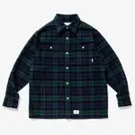 WTAPS DECK LS COTTON FLANNEL TEXTILE  22AW法蘭絨襯衫SIZE 1