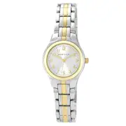 Anne Klein Two-Tone Band Silver Dial Women's Watch - 105491SVTT