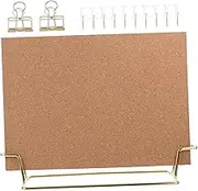 1set Cork Board Message Display Frame Small Desktop Bulletin Board for Photos Reminders Announcements and Cork Materials Home Use