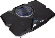 Laptop Cooling Pad,Laptop Cooling Stand with RGB Backlighting Gaming Notebook Cooler,Adjustable 7 Height & with LED Screen,for 12in‑17.3 Inch Laptops