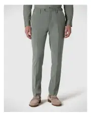 [Politix] Slim Stretch Wool Blend Tailored Pant in Sage