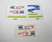 Hot Wheels Redline AMX ED SHAVER BLISTER CARD INSERT STICKER AND DOOR STICKERS