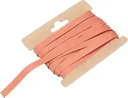 uxcell Double Fold Bias Tape for Sewing 1/3 Inch x 6 Yards Satin Pre-fold Continuous Binding Tape for Seaming Quilting Hemming Binding DIY Crafts, Light Red