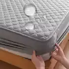 Waterproof Throw Mattress Cover – Elastic Fitted Sheet for Bed Protection