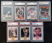 Graded Sport Card Slabs x7 Lot - includes Michael Jordan & Scottie Pippen!
