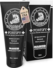 Bossman Fortify Intense Beard Conditioner Naked Unscented, 6oz /180 ml