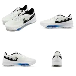 【NIKE 耐吉】高爾夫球鞋 Air ZM Infinity Tour Next% 男鞋 女鞋 寬楦 白 黑 氣墊 鞋釘(DM8446-103)