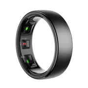 Smart Ring Heart Rate Blood Oxygen Sleep Sports Size 9 Black Activity Trackers