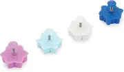 Fox Run Snowflake Pie Crust Stampers/Cutters for Icing and Fondant, Set of 4