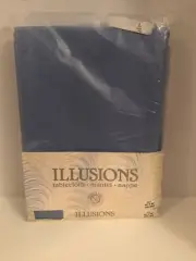 Vintage Bardwil Linens Illusions Tablecloth 60 x 84 - In Original Packaging Blue