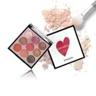 9 Colors Intense Crystal Diamond Cream Eyeshadow Palette Matte # 01 - Halal