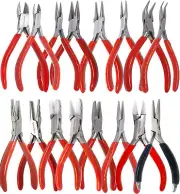 16x Jewelry Pliers Bead Wire Work Repair Tool Straighten/Bending Wire-Economy Pk