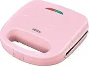 JOCCA - Sandwich Maker 2 Slices, Sweet Rosa Series, Non-Stick Grill Plates, Light Indicators, Non-Stick Sandwich Maker, Pink Toaster, Grill Toaster, 750 W, Waffle Iron