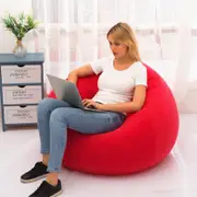 Large Pouf Lazy Sofas Lounger Couch Living Room Furniture Beanbag Tatami Red