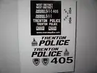 Treton New Jersey Police Car Decals for RC 1:10 Scale