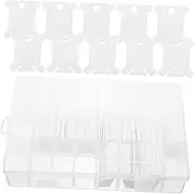 Manual Coil Winder for Embroidery Thread Bobbins Durable Plastic Winding Board for Cross Stitch Supplies Easy to Use and Reusable Sewing Organizer
