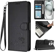 Cover Compatible with Oppo A17 4G,Compatible with Oppo A17K 4G Magnetic Clasp Wallet Flip Stand Card Slot Black