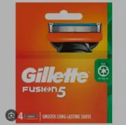Gillette Fusion 5 Blades Refill 4 Cartridge Pack made in Germany