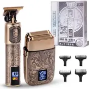 Electric Foil Shaver Beard Trimmer Kit, Cordless Bald Head Razor Clippers