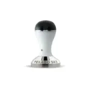Pesado 58.5mm Coffee Tamper - White/Black Stainless Steel Aluminium Barista Cafe
