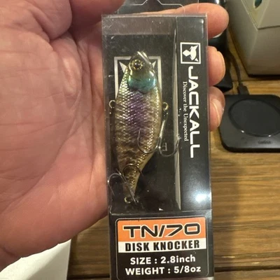Jackall TN70 Disk Knocker Lipless Crankbait 2.8" 5/8 oz - RT Holo Bluegill B112