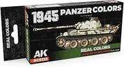 AK Interactive RCS123 1945 Panzer Colors (6x17ml) - Military Armored Fighting Vehicle
