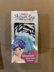 Turbie Twist Lined Shower Cap - A Blowout Girl's Best Friend! Zebra Print