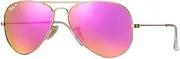[Ray-Ban] RB3025 112/1Q Gold Frame / Cyclamen Flash Polarized Lens Sunglasses