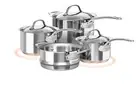 Chasseur Le Cuivre Saucepan and Steamer, 4 Piece Set (Stainless Steel/Copper) Si
