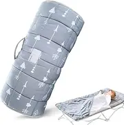 Nap Mat with Pillow and Blanket for Regalo My Cot Portable Toddler Bed/Joovy Travel Cot, Kids Nap Mats/Sleeping Bag for Preschool Daycare Boys and Girls