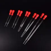 5X Glass Pipette Pipet Medicine Laboratory Dropper Red Rubber Head Lab Supply