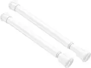 2 Pack Small Spring Tension Curtain Rod 8 to 12.5 Inch, DIY Mini Tension Rods No