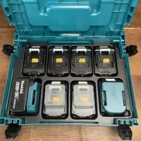 在飛比找蝦皮購物優惠-適用 18v 電池收納盒 組合式 整理箱 可堆疊 工具箱 外