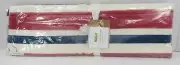 Pottery Barn Americana Watercolor Table Runner 18x 108" Red Blue #9272