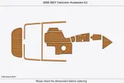 2007 Centurion Avalanche C4 Cockpit Swim platform Cockpit Boat EVA Teak Flooring