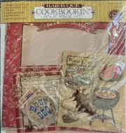 Vintage Sulyn’s Bar-B-Que Cookbookin’ 8x8 Page Kit By Gwen Gunter NIP