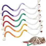 Celery Pets Cat Chew Rope, Cat Chew Rope, Cat Toys Interactive for Indoor Cats, Catnip-Infused Organic Cotton Chewrope Toys for Cats for Playing Chewing Teeth-Cleaning and Stress Release (6 pcs)