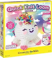 Creativity for Kids Quick Knit Loom Unicorn Plushie – Knitting Craft Kit for Kids – Create a DIY Unicorn Plush Toy