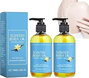 Caramel Vanilla Body Oil, Vanilla Massage Oil, Nourishing Skin Care and Moisturizing, Fragrances Soothing Skin Care Massage, Sweet Body Odor, Fast Absorbing for All Skin Types, All-Round Hydrating (2)