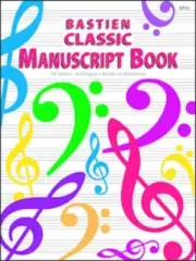 Bastien Classic Manuscript Book (For Piano.)