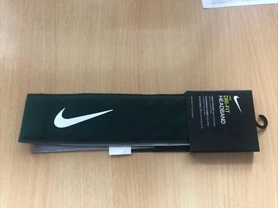Nike dri-fit headband - dark green with white swoosh